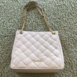 🩷Michael Kors Quilted Vegan Leather Pink Shoulder Bag🩷